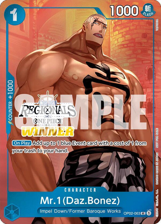 Mr.1 (Daz.Bonez) (Online Regional 2024 Vol. 3) [Winner] - Uncommon - One Piece Card Game