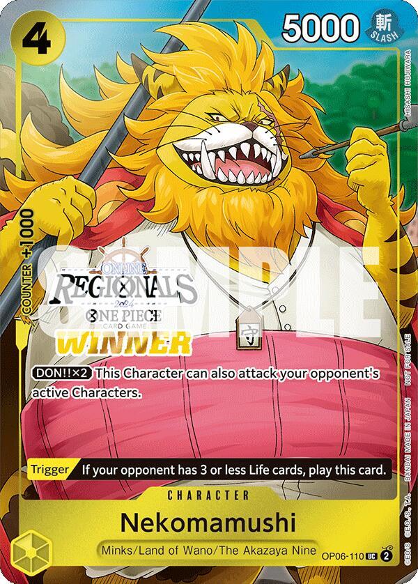 Nekomamushi (Online Regional 2024 Vol. 3) [Winner] - Uncommon - One Piece Card Game