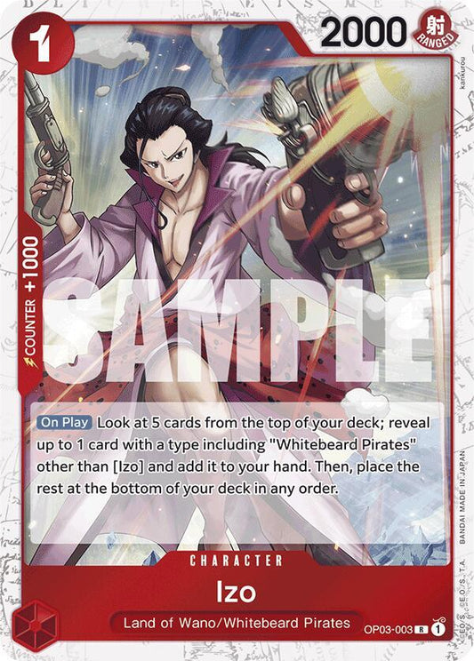 Izo (OP03-003) (Jolly Roger Foil) - Rare - One Piece Card Game