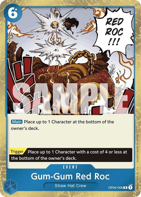 Gum-Gum Red Roc (Jolly Roger Foil) - Rare - One Piece Card Game