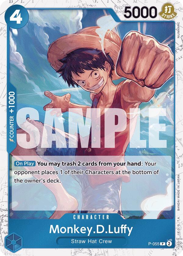 Monkey.D.Luffy (P-055) (Jolly Roger Foil) - Promo - One Piece Card Game