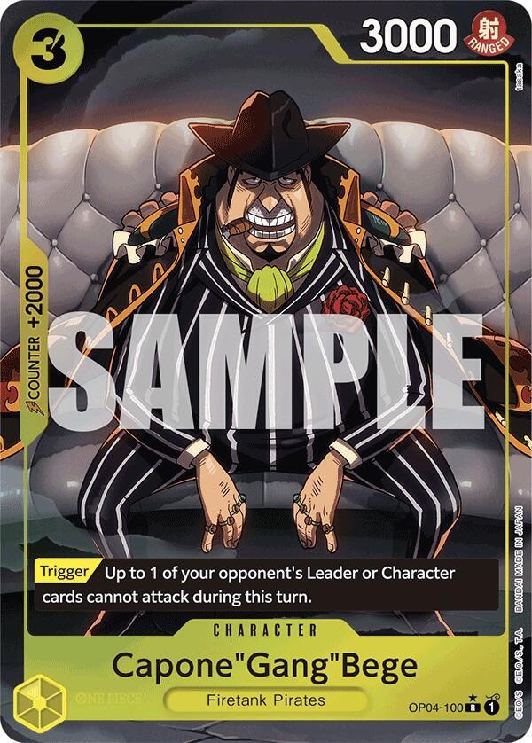 Capone"Gang"Bege (OP04-100) (Alternate Art) - Rare - One Piece Card Game