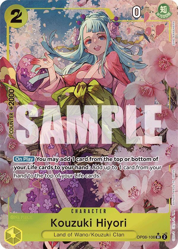 Kouzuki Hiyori (Alternate Art) - Super Rare - One Piece Card Game