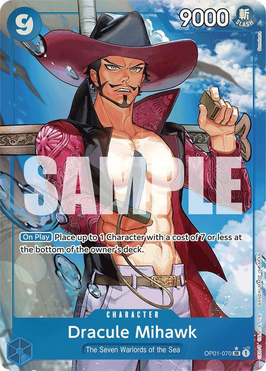 Dracule Mihawk (OP01-070) (Alternate Art) - Super Rare - One Piece Card Game