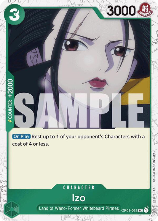 Izo (OP01-033) (Jolly Roger Foil) - Uncommon - One Piece Card Game