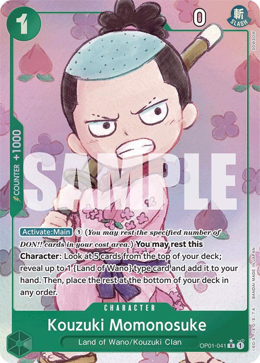 Kouzuki Momonosuke (Alternate Art) - Rare - One Piece Card Game