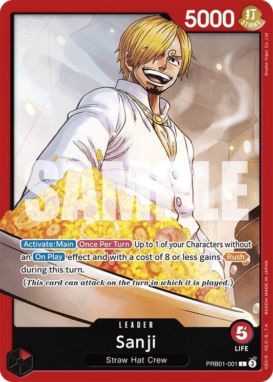 Sanji (PRB01-001) - Leader - One Piece Card Game