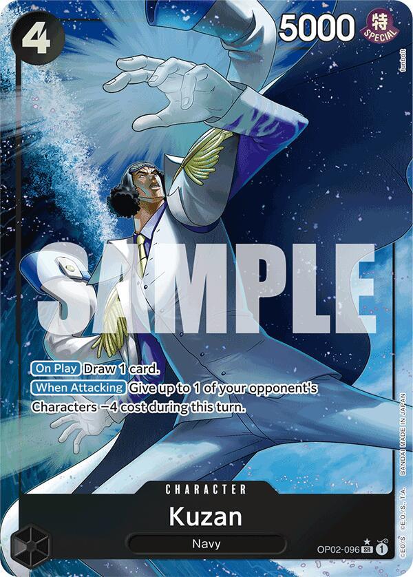 Kuzan (OP02-096) (Alternate Art) - Super Rare - One Piece Card Game