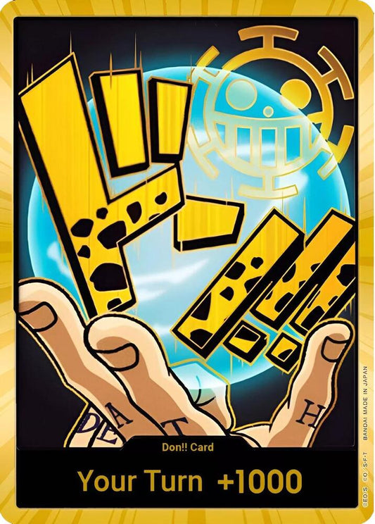 DON!! Card (Trafalgar Law) (Gold) - DON!! - One Piece Card Game