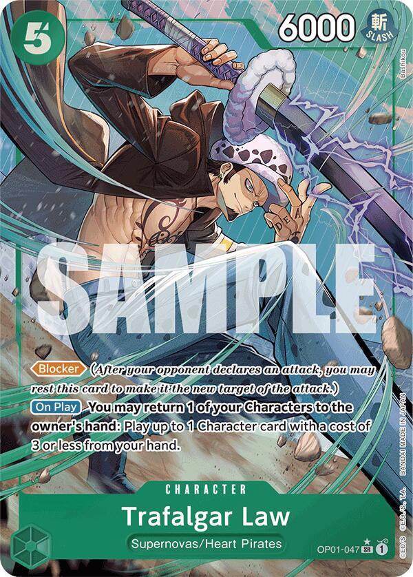 Trafalgar Law (OP01-047) (Alternate Art) - Super Rare - One Piece Card Game