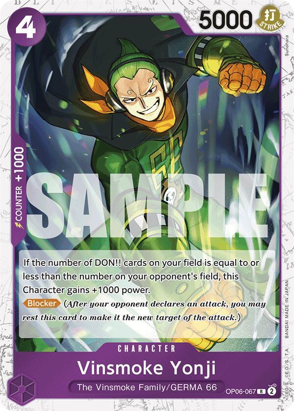 Vinsmoke Yonji (OP06-067) (Jolly Roger Foil) - Rare - One Piece Card Game