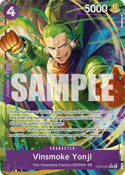 Vinsmoke Yonji (OP06-067) (Alternate Art) - Rare - One Piece Card Game