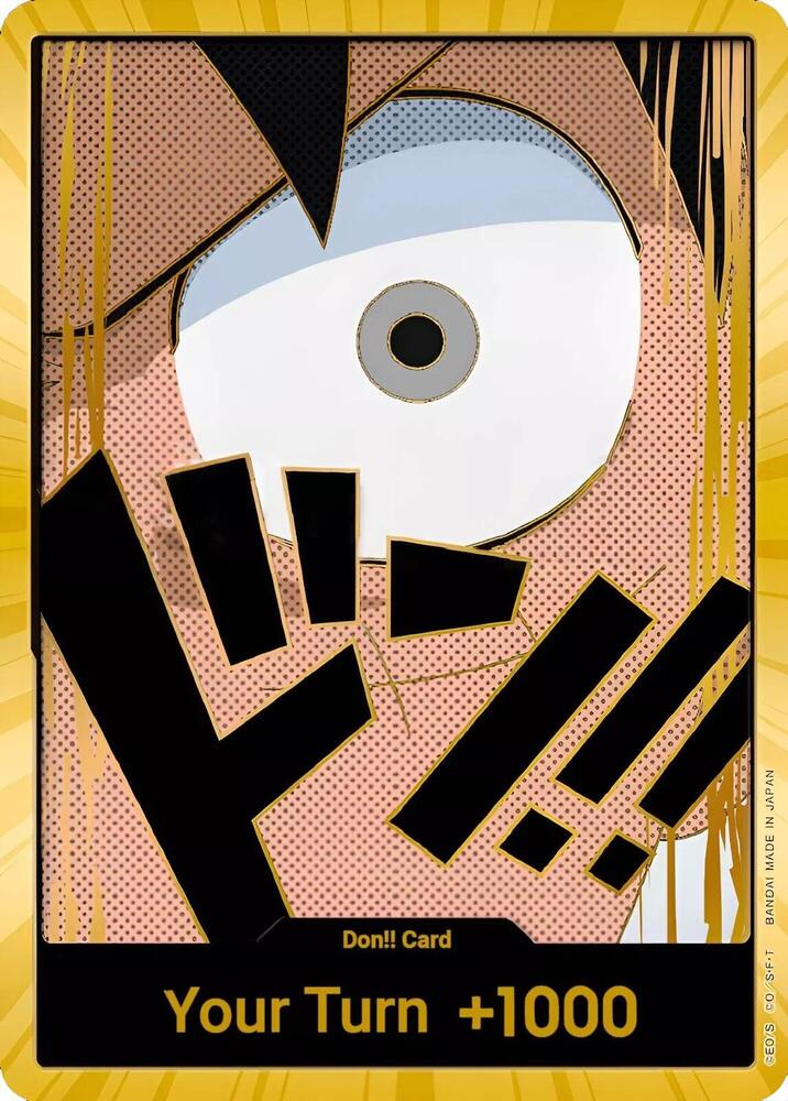 DON!! Card (Luffy) (Gold) - DON!! - One Piece Card Game