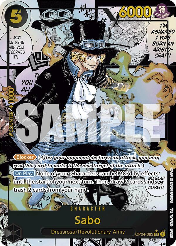 Sabo (OP04-083) (Manga) - Super Rare - One Piece Card Game