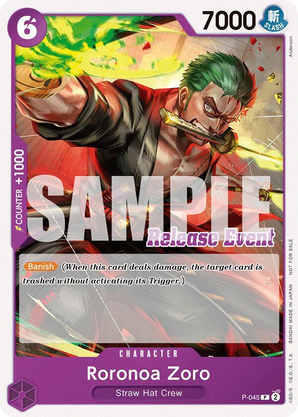 Roronoa Zoro (ST15 - ST20 Release Event Pack) - Promo - One Piece Card Game