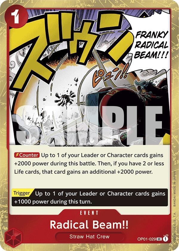 Radical Beam!! (Jolly Roger Foil) - Uncommon - One Piece Card Game