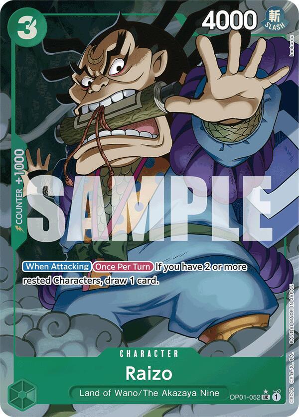 Raizo (Full Art) - Uncommon - One Piece Card Game