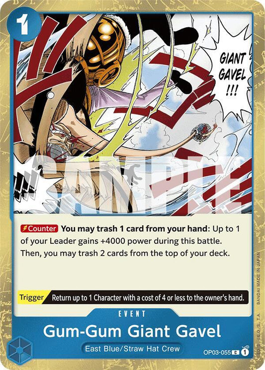 Gum-Gum Giant Gavel (Jolly Roger Foil) - Common - One Piece Card Game