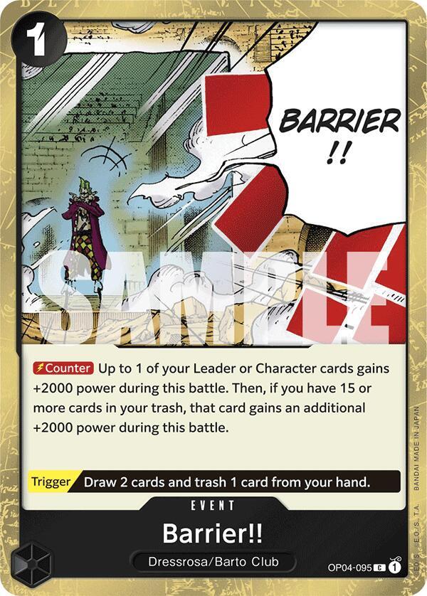 Barrier!! (Jolly Roger Foil) - Common - One Piece Card Game