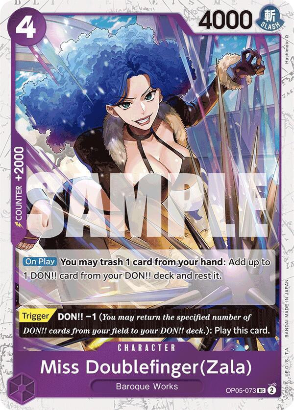 Miss Doublefinger(Zala) (Jolly Roger Foil) - Uncommon - One Piece Card Game