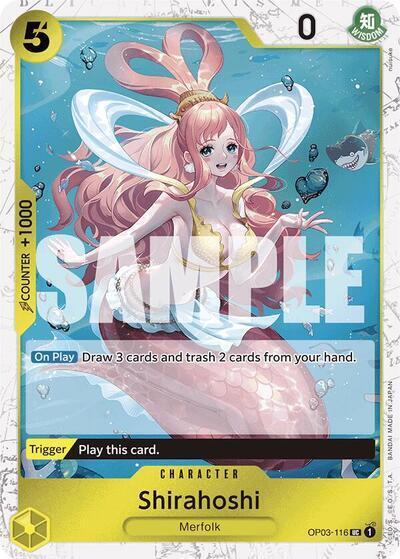 Shirahoshi (OP03-116) (Jolly Roger Foil) - Uncommon - One Piece Card Game