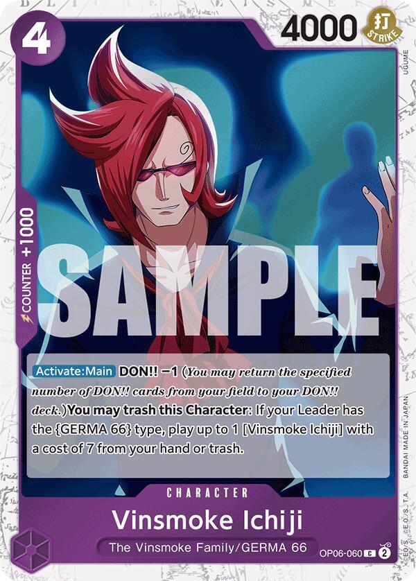 Vinsmoke Ichiji (OP06-060) (Jolly Roger Foil) - Common - One Piece Card Game