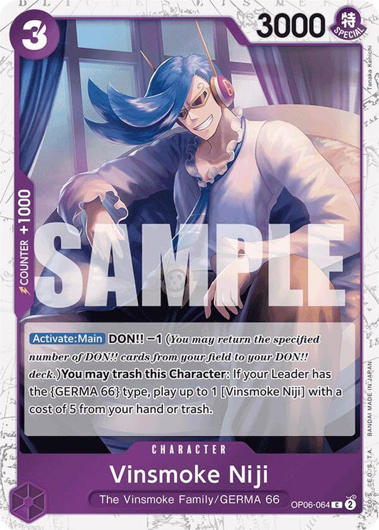 Vinsmoke Niji (OP06-064) (Jolly Roger Foil) - Common - One Piece Card Game