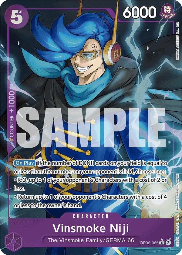 Vinsmoke Niji (OP06-065) (Alternate Art) - Rare - One Piece Card Game