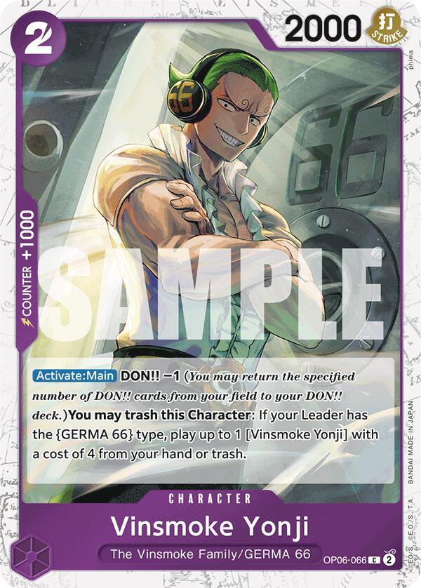 Vinsmoke Yonji (OP06-066) (Jolly Roger Foil) - Common - One Piece Card Game