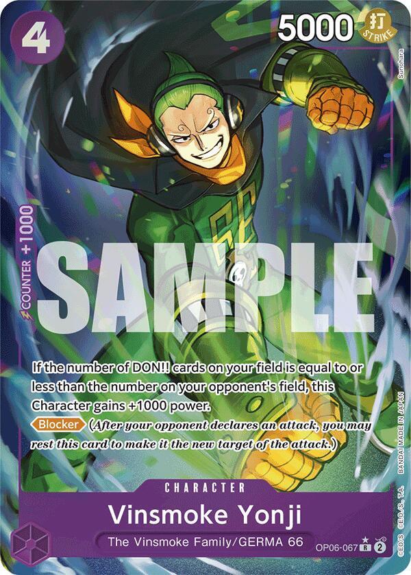 Vinsmoke Yonji (OP06-067) (Full Art) - Rare - One Piece Card Game