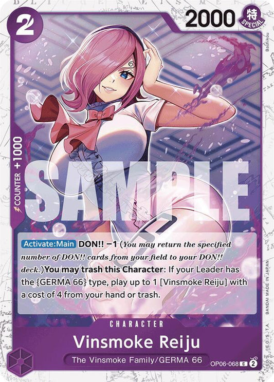 Vinsmoke Reiju (OP06-068) (Jolly Roger Foil) - Common - One Piece Card Game