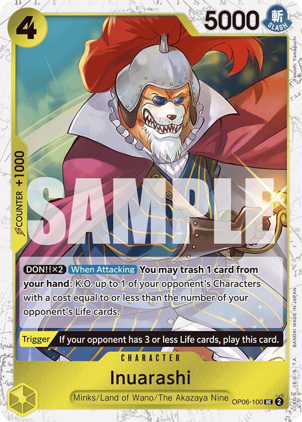 Inuarashi (Jolly Roger Foil) - Uncommon - One Piece Card Game