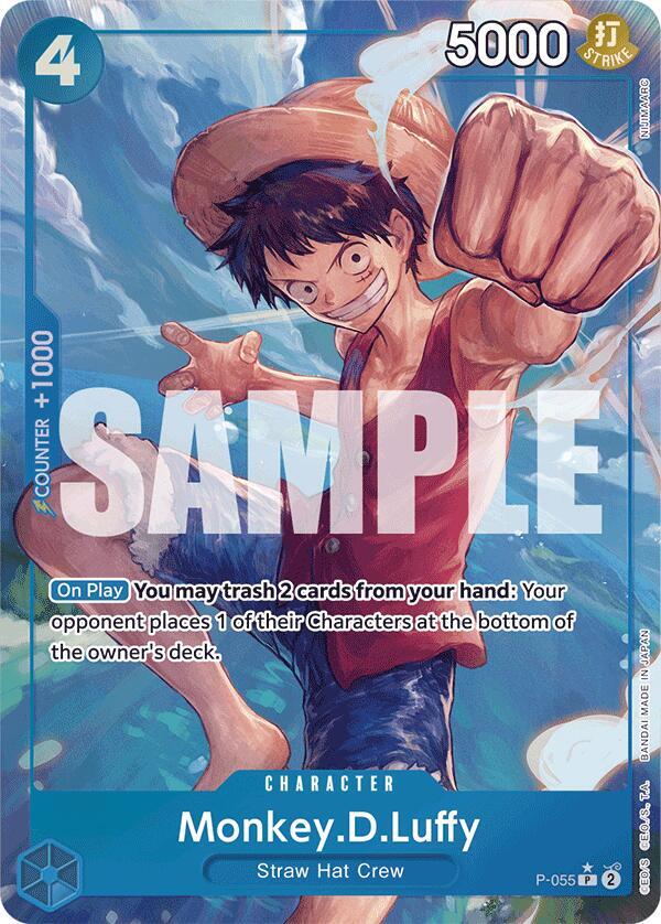 Monkey.D.Luffy (P-055) (Full Art) - Promo - One Piece Card Game