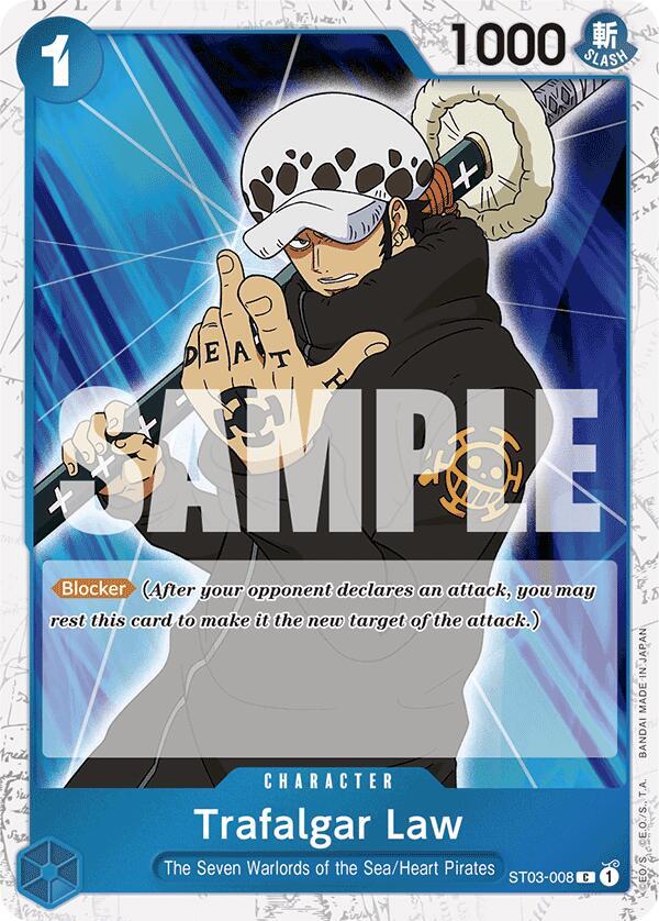 Trafalgar Law (ST03-008) (Jolly Roger Foil) - Common - One Piece Card Game