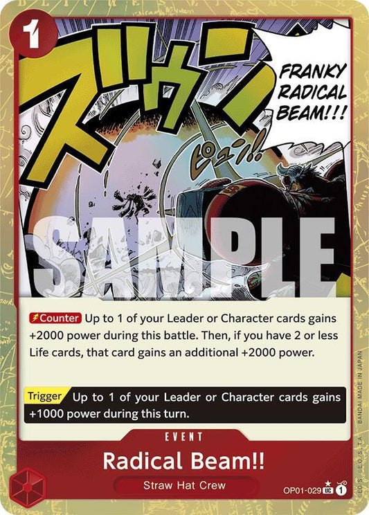 Radical Beam!! (Textured Foil) - Uncommon - One Piece Card Game