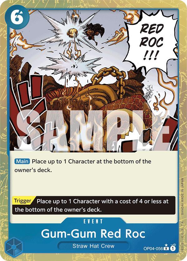 Gum-Gum Red Roc (Textured Foil) - Rare - One Piece Card Game