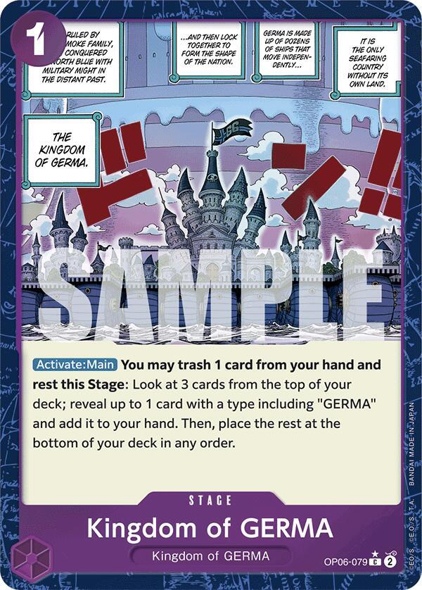 Kingdom of GERMA (Textured Foil) - Common - One Piece Card Game