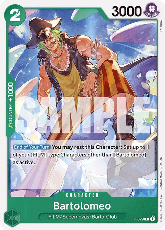 Bartolomeo (P-029) (Reprint) - Promo - One Piece Card Game