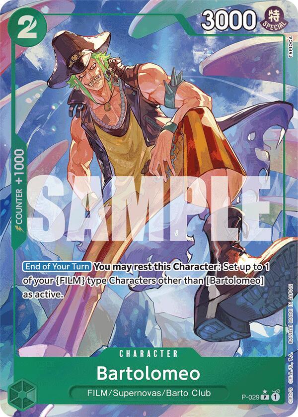 Bartolomeo (P-029) (Full Art) - Promo - One Piece Card Game