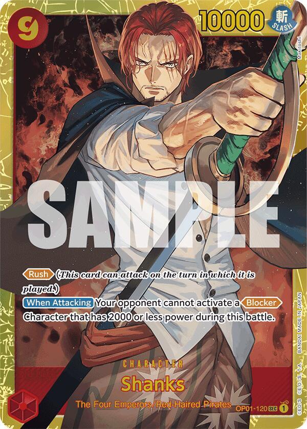 Shanks (OP01-120) (Reprint) - Secret Rare - One Piece Card Game