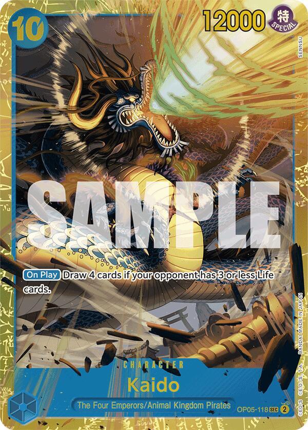 Kaido (OP05-118) (Reprint) - Secret Rare - One Piece Card Game