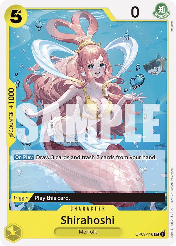 Shirahoshi (OP03-116) (Reprint) - Uncommon - One Piece Card Game