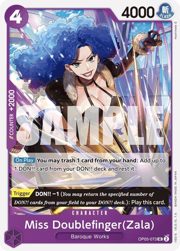 Miss Doublefinger(Zala) (Reprint) - Uncommon - One Piece Card Game