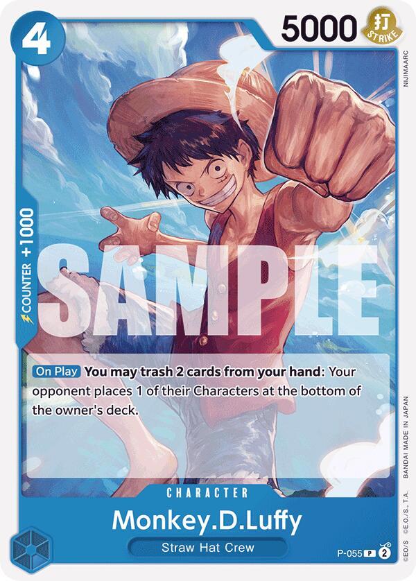 Monkey.D.Luffy (P-055) (Reprint) - Promo - One Piece Card Game