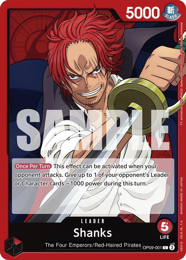 Shanks (001) - Leader - One Piece Card Game