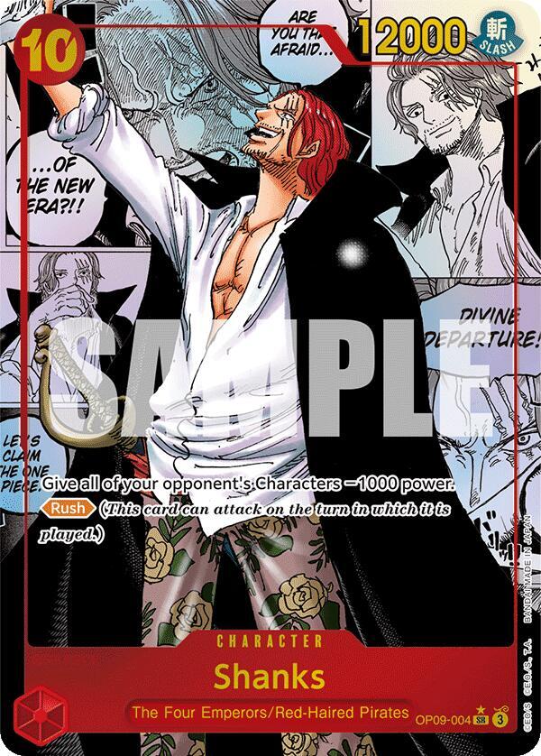 Shanks (004) (Manga) - Super Rare - One Piece Card Game