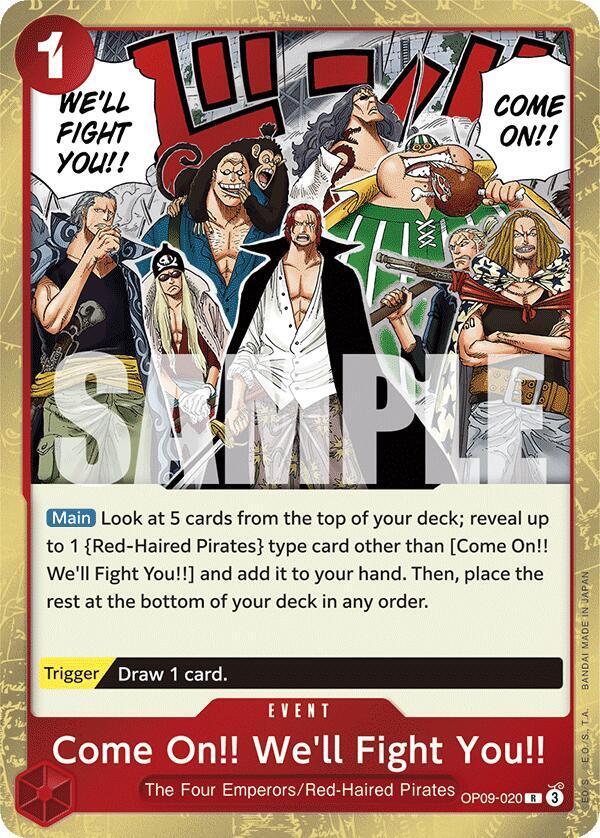 Come On!! We'll Fight You!! - Rare - One Piece Card Game