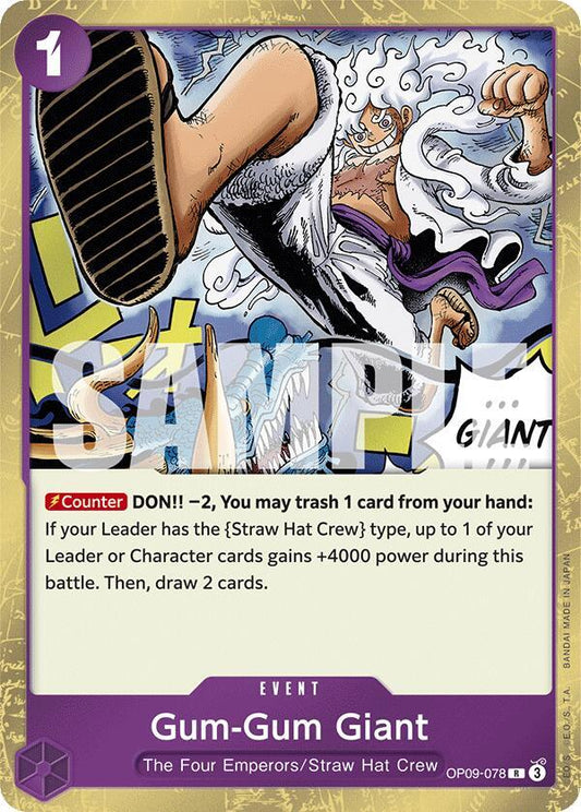 Gum-Gum Giant - Rare - One Piece Card Game