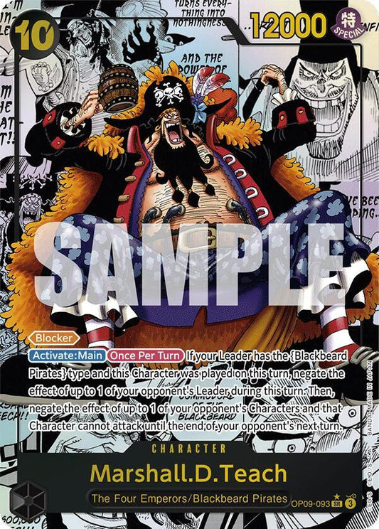 Marshall.D.Teach (093) (Manga) - Super Rare - One Piece Card Game