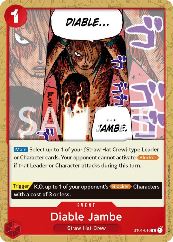 Diable Jambe - Common - One Piece Card Game